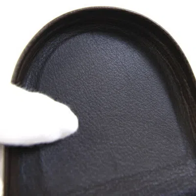 Pre-owned Loewe Dark Brown Leather Coin Purse/coin Case ()