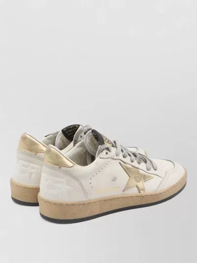 Golden Goose Ballstar Leather Sneakers Star Heel Detail In Multi