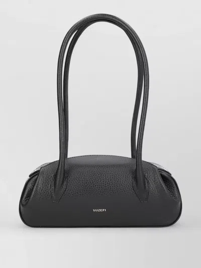 Yuzefi Shoulder Bag Long Handles Structured Shape Textured