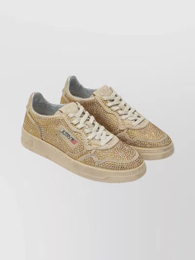 Autry Sneakers Featuring Embellished Accents And Rubber Sole In Multi