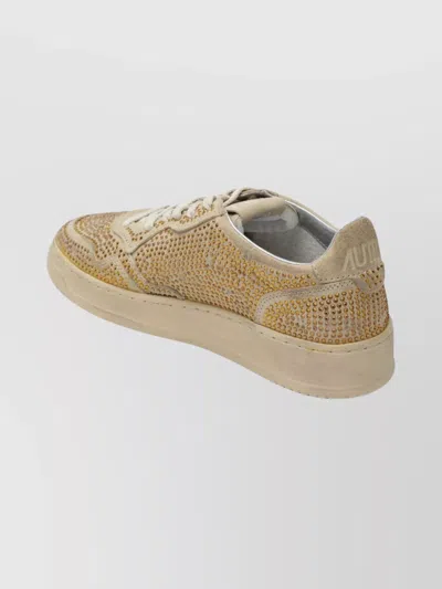 Autry Sneakers Featuring Embellished Accents And Rubber Sole In Multi