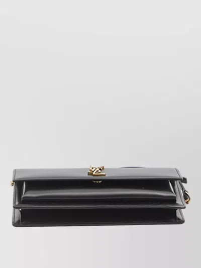 Saint Laurent Sunset Leather Chain Clutch Bag