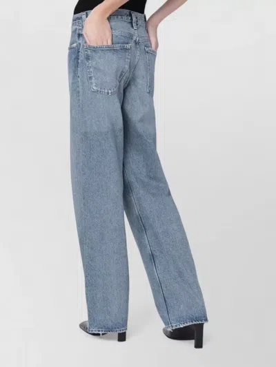 Agolde Arc Criss Cross Denim Trousers Conclusion Wash In Blue