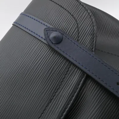 Pre-owned Louis Vuitton Black Blue Gray Monogram Eclipse Monogram Eclipse Epi Leather Backpack ()