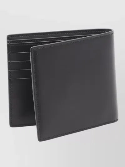 Saint Laurent Cassandre East West Compact Leather Wallet
