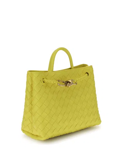 Bottega Veneta Womens Sulfur-muse B-sulfur Andiamo Small Leather Top-handle Bag In Yellow