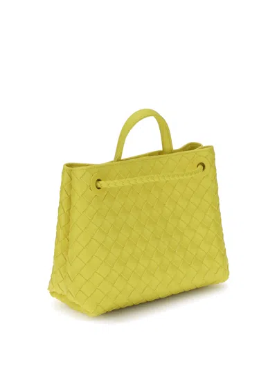 Bottega Veneta Womens Sulfur-muse B-sulfur Andiamo Small Leather Top-handle Bag In Yellow