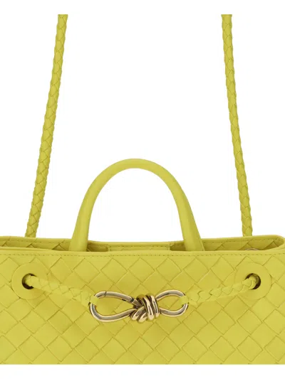 Bottega Veneta Womens Sulfur-muse B-sulfur Andiamo Small Leather Top-handle Bag In Yellow