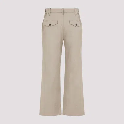 Brunello Cucinelli Chino Cropped Pants Women In Neutral