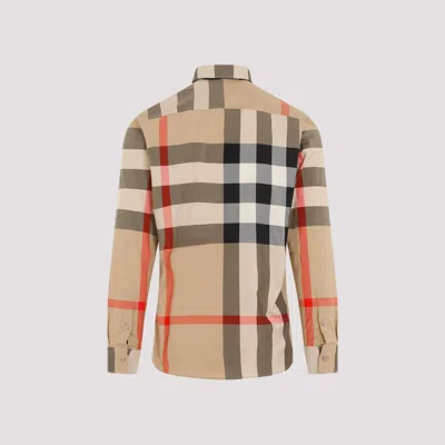 Burberry Summerton Long-sleeved Check Shirt In Brown