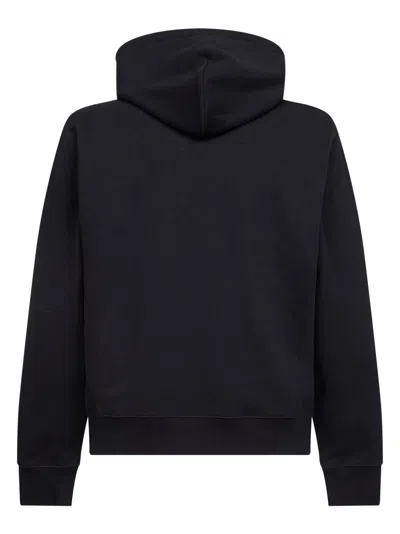 Burberry Men Black Hoodie With Drawstring Hood And Ekd Print And Logo Lettering On The Front In Cott In Black