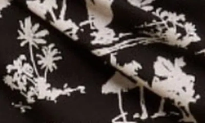 Maje Jimier Cotton Printed Wrap Skirt In Black