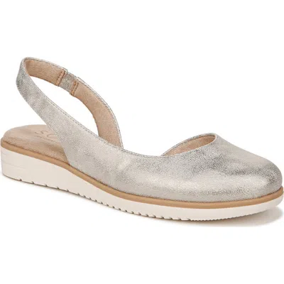 Soul Naturalizer Idea Slingback Flat In Silver