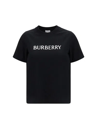 Burberry Frankie Logo-print Short-sleeve T-shirt In Black