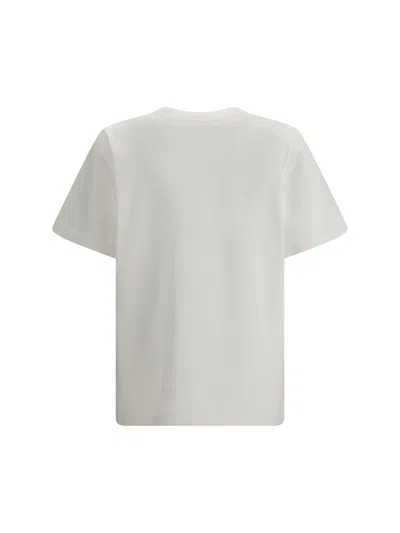 Casablanca Casa Way Orchid Organic Cotton T Shirt In White