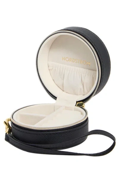 Nordstrom Mini Round Jewelry Box In Black