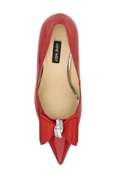 Nine West Ceryn Pointed Toe Pump In Red