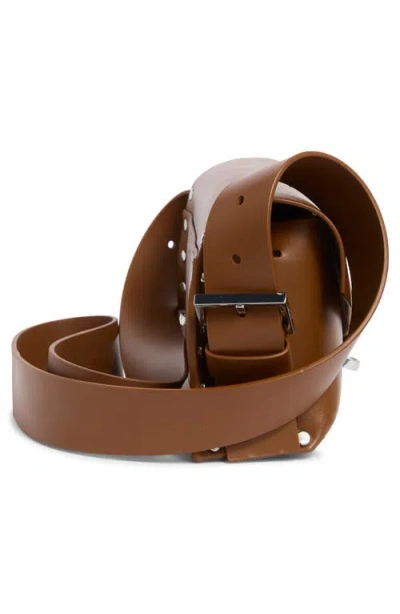 Allsaints Miro Leather Satchel In Brown