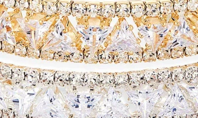 Tasha Set Of 2 Crystal Cuff Bracelets In Multi