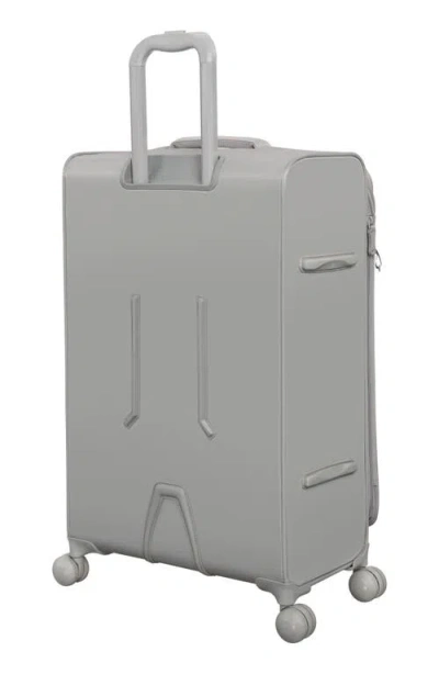 It Luggage Lustrous 22-inch Softside Carry-on Spinner In Gray