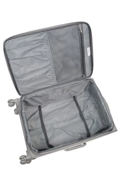It Luggage Lustrous 22-inch Softside Carry-on Spinner In Gray