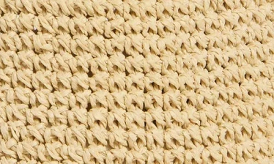 Vince Camuto Telescope Open Straw Bucket Hat In Brown