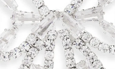Tasha Crystal Bow Stud Earrings In Silver