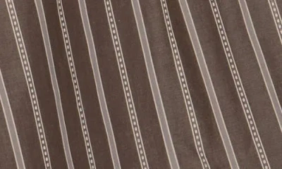 Rag & Bone Maura Stripe Button-up Shirt In Brown