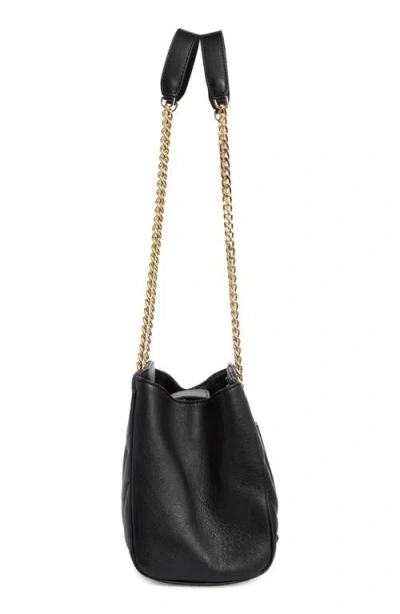 Valentino By Mario Valentino Angelina Diamond Quilted Leather Tote Bag In Black