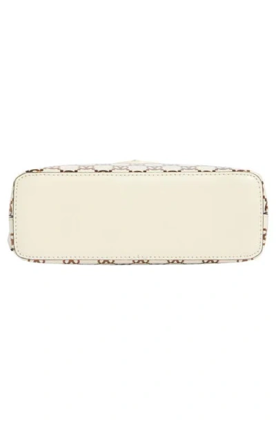 Valentino By Mario Valentino Diana Monogram Leather Crossbody Bag In White