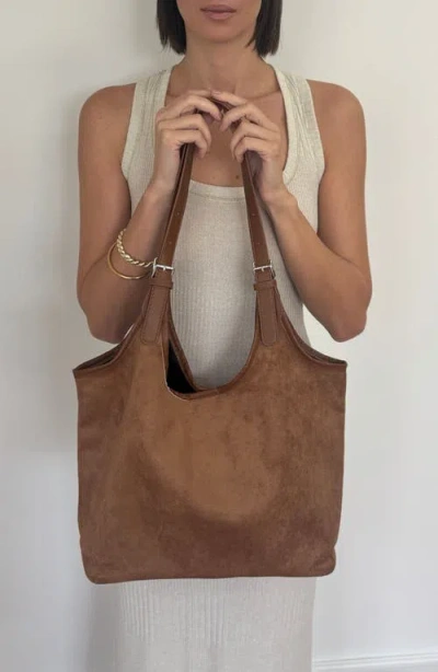 Adornia Rust Brown Shoulder Bag In Brown