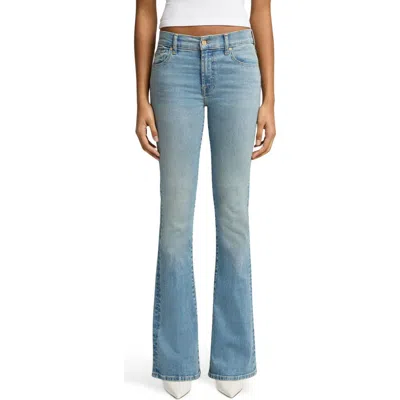 7 For All Mankind Dojo Ideal Slim Evolution Flare Leg Trouser Jean In Blue