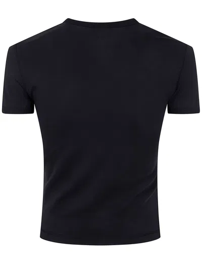 Diesel Slim-fit Stretch Cotton T-shirt With Metallic Oval D Logo In Brown