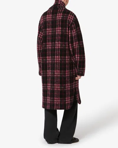 Isabel Marant Étoile Gabriel Checked Single-breasted Coat In Multi