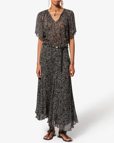 Isabel Marant Étoile Lycia Floral-print Midi Skirt