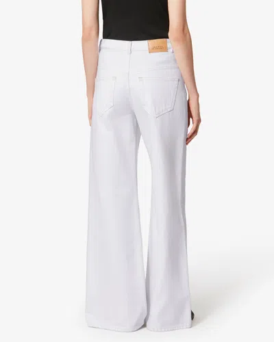 Isabel Marant Lemony Denim Jeans In White