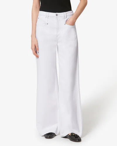 Isabel Marant Lemony Denim Jeans In White