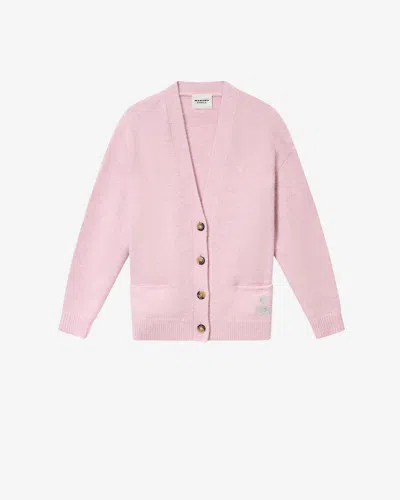 Isabel Marant Étoile Eborah Button Cardigan In Purple
