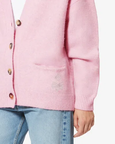 Isabel Marant Étoile Eborah Button Cardigan In Purple