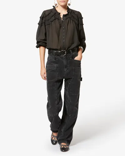 Isabel Marant Étoile Lois Pants In Black