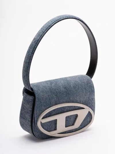 Diesel Borsa A Spalla 1dr In Denim Colore Blu Jeans In Blue