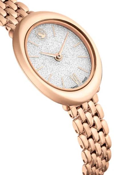 Swarovski Imber Oval Bracelet Watch, 24mm X 26.3mm In Gold