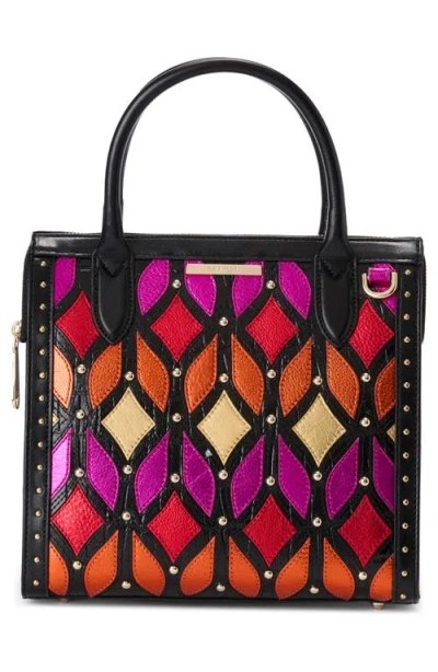 Brahmin Small Caroline Croc Embossed Leather Satchel