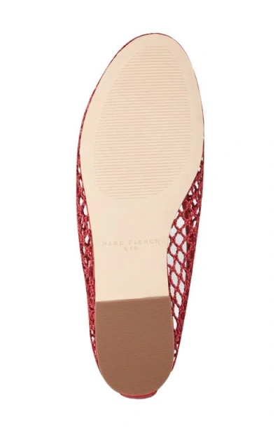 Marc Fisher Ltd Jazlyn Pointed Toe Flat In Red