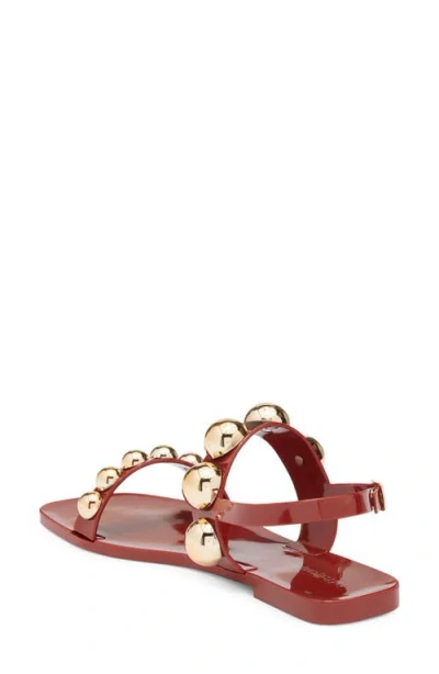 Jeffrey Campbell Gum-drop Jelly Sandal In Red