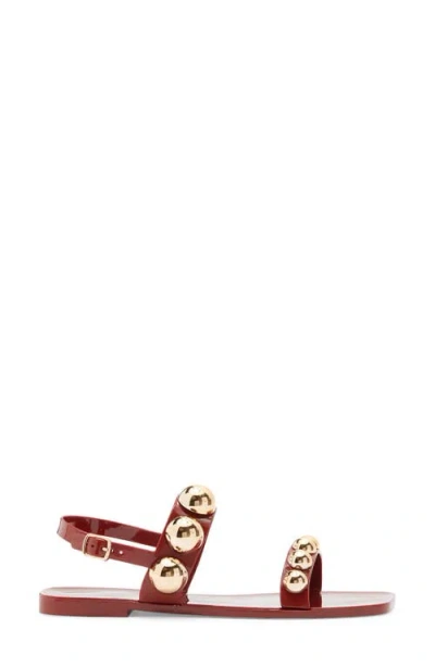 Jeffrey Campbell Gum-drop Jelly Sandal In Red