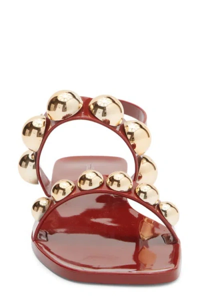 Jeffrey Campbell Gum-drop Jelly Sandal In Red