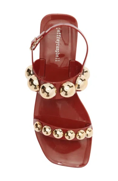 Jeffrey Campbell Gum-drop Jelly Sandal In Red