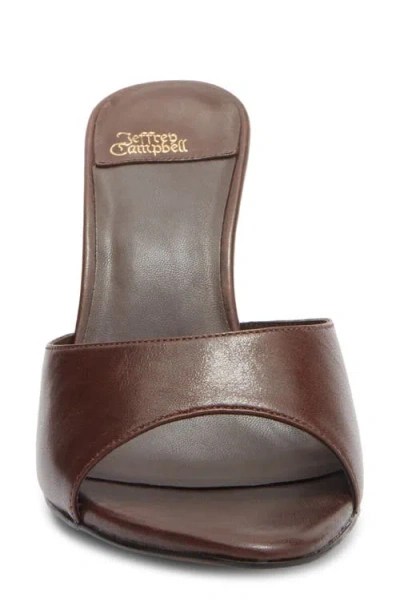 Jeffrey Campbell Agent Slide Sandal In Brown