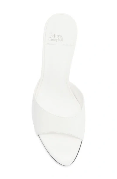 Jeffrey Campbell Agent Slide Sandal In White